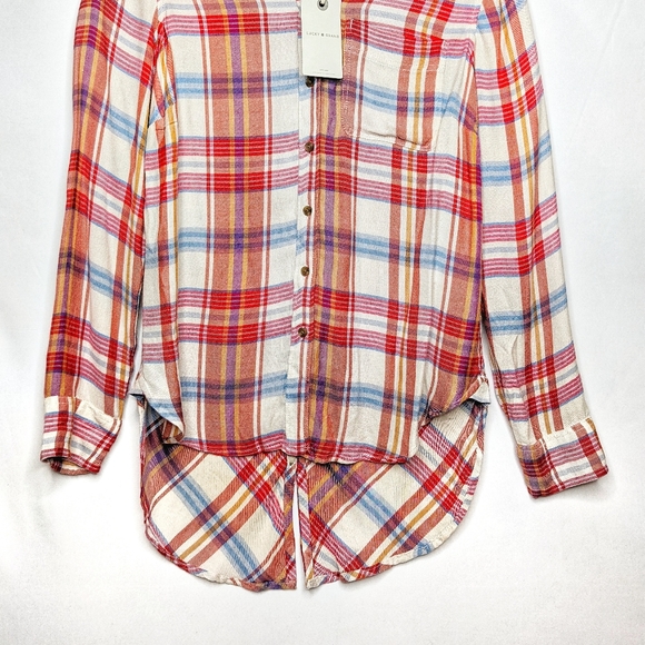 [SOLD] LUCKY BRAND Lightweight Plaid Shirt NWT - Picture 4 of 11